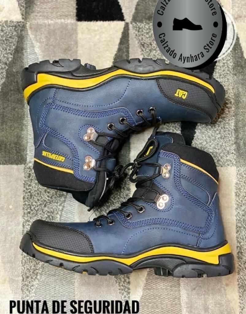BOTAS EN CUERO CON PUNTERA DE SEGURIDAD para dama y caballero UNISEX REF 005