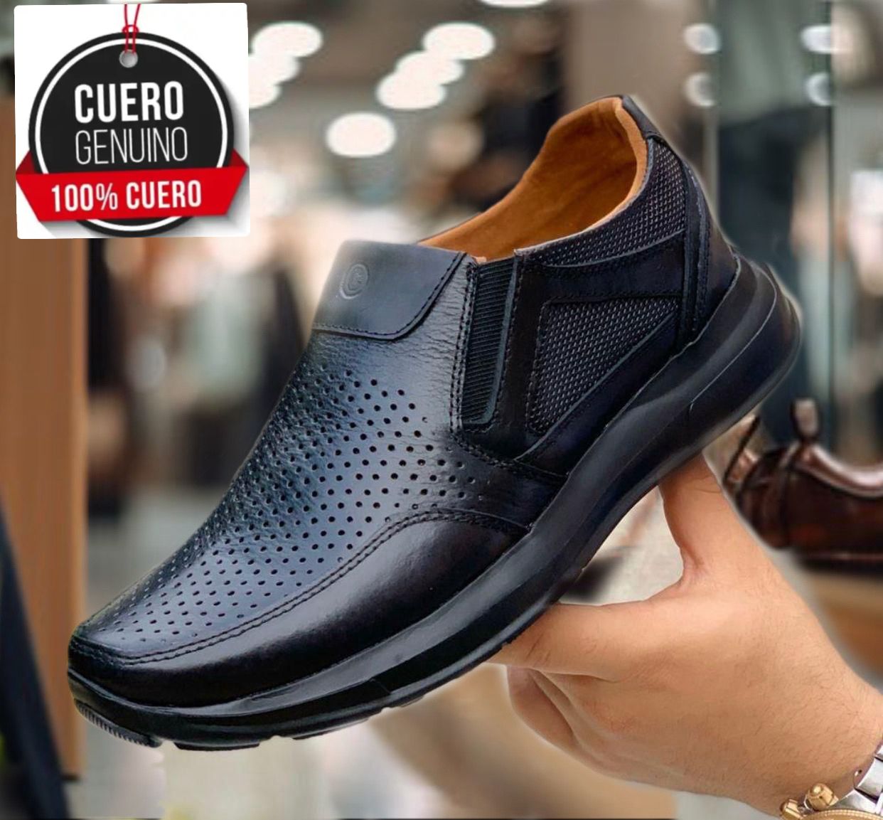 zapato en cuero para caballero