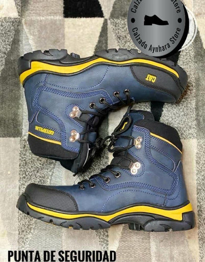 BOTAS EN CUERO CON PUNTERA DE  SEGURIDAD para dama y caballero UNISEX REF 005